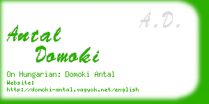 antal domoki business card